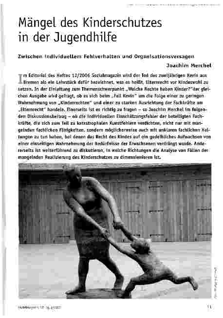 Vorschauseite 1: Mängel des Kinderschutzes in der Jugendhilfe