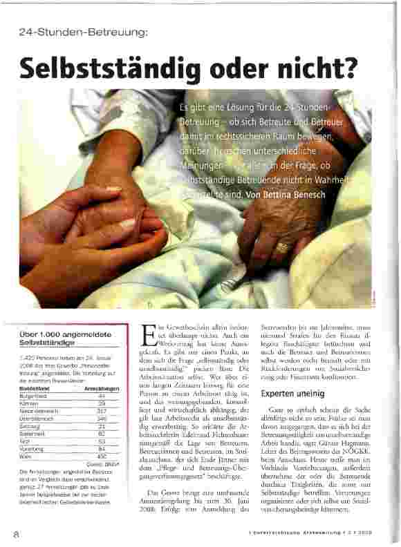 Vorschauseite 1: Selbstständig oder nicht?