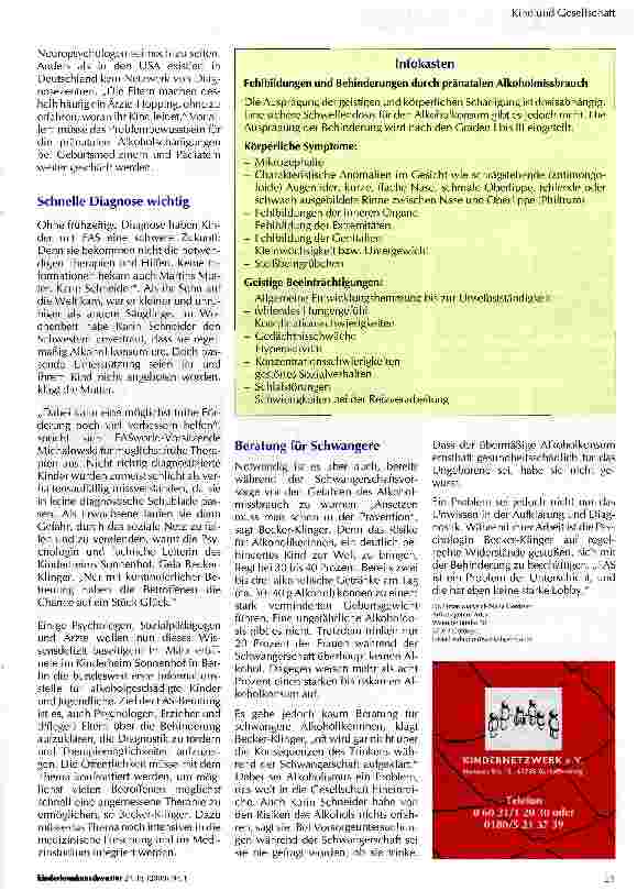 Vorschauseite 2: Auf Alkoholismus achten