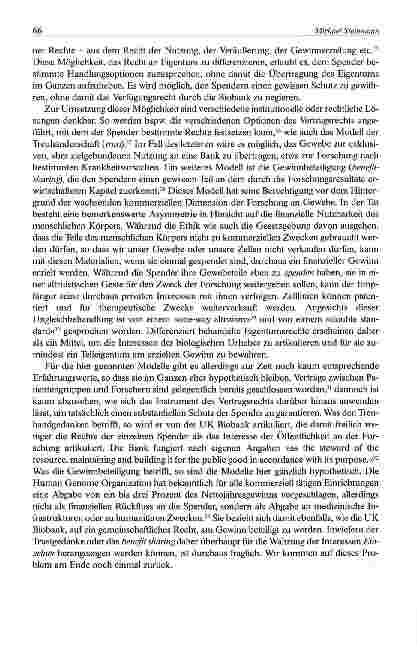 Vorschauseite 6: Rechte oder Pflichten gegenüber dem menschlichen Körper? Normative Fragen im Umgang mit Biobanken