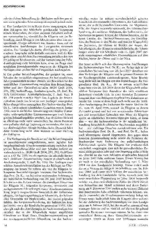 Vorschauseite 2: Grober zahnärztlicher Behandlungsfehler