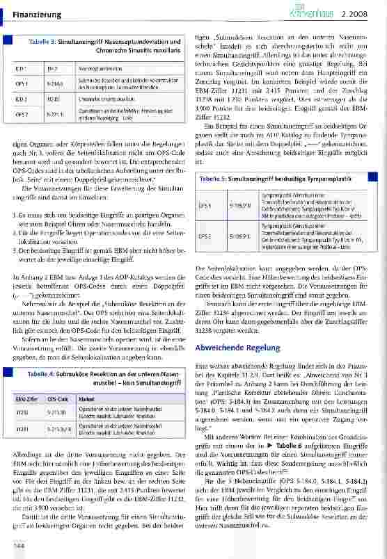 Vorschauseite 2: Abrechnung von Simultaneingriffen am Beispiel der HNO