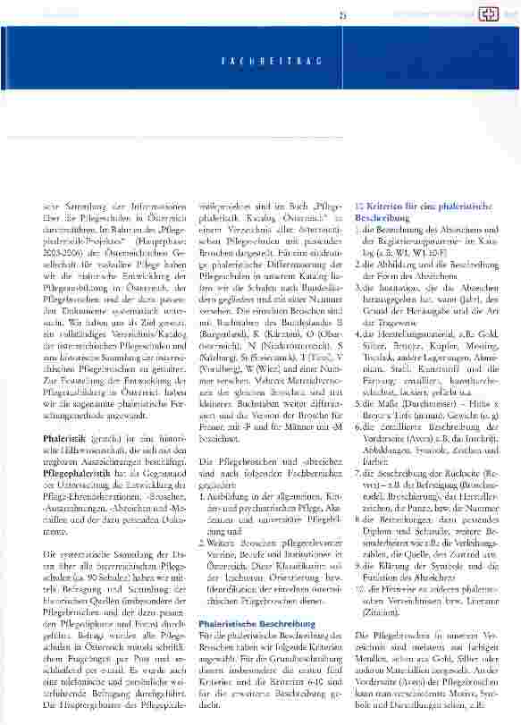 Vorschauseite 2: pflegephaleristikein beitrag zur geschichte der pflegeausbildung