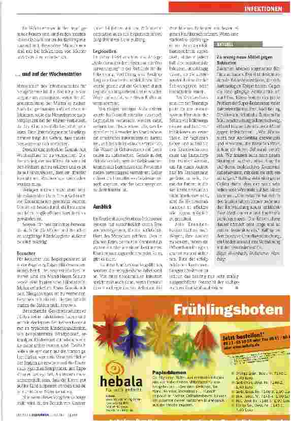 Vorschauseite 3: Krankenhausinfektionen vermeiden!