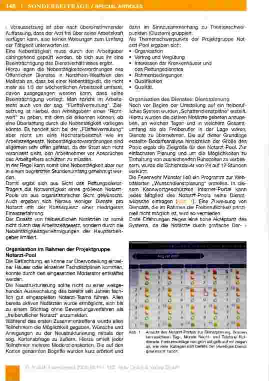 Vorschauseite 5: Umgestaltung eines Notarztdienstes:Von der Personalgestellung zur Freiberuflichkeit