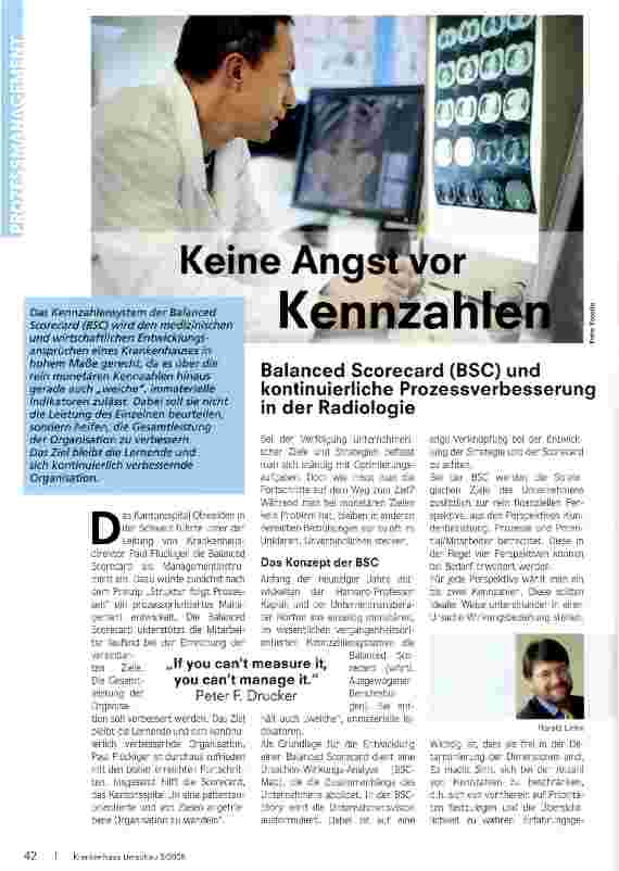 Vorschauseite 1: Keine Angst vorKennzahlen
