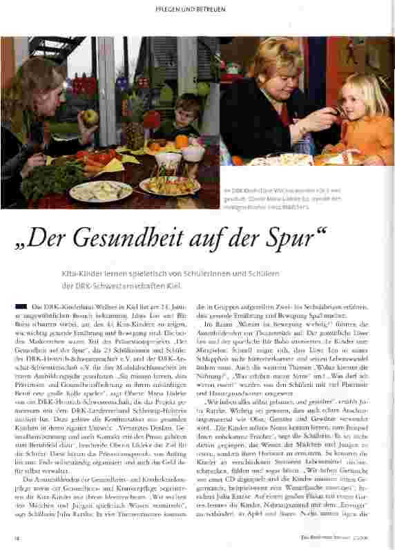 Vorschauseite 1: Der Gesundheit auf der Spur