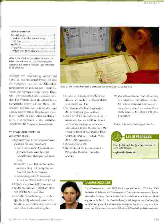 Vorschauseite 2: Computertipp für Physiotherapeuten (2)