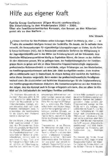 Vorschauseite 1: Hilfe aus eigener Kraft