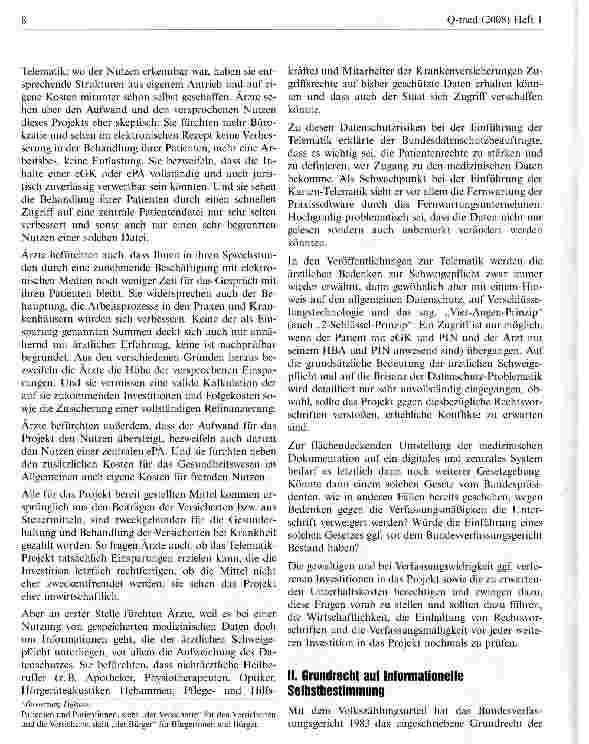 Vorschauseite 3: Elektronische Gesundheitskarte und Selbstbestimmungsrecht