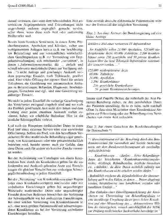 Vorschauseite 6: Elektronische Gesundheitskarte und Selbstbestimmungsrecht