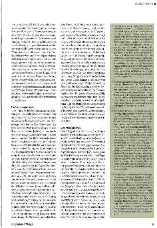 Vorschauseite 4: Das Krankenhaus muss sich neu erfinden