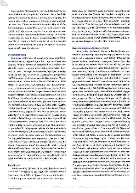 Vorschauseite 6: Zwischen Kooperationen und Fusionsbestrebungen