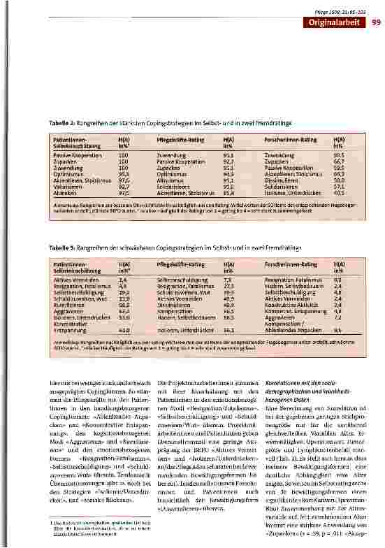 Vorschauseite 5: Coping bei Frauen mit Brustkrebs im perioperativen Bereich - Selbstund Fremdeinschätzung