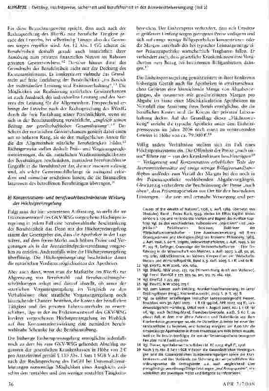 Vorschauseite 3: Höchstpreise, Sicherheit und Berufsfreiheit in der Arzneimitteiversorgung (Teil 2)