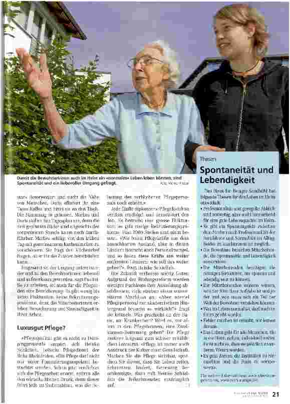 Vorschauseite 2: Wird die Pflege zum Pflegefall
