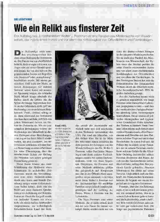 Vorschauseite 1: Wie ein Relikt aus finsterer Zeit