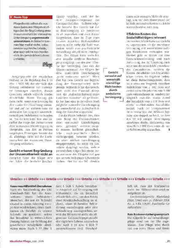 Vorschauseite 2: Ambulant nicht immer vor stationär