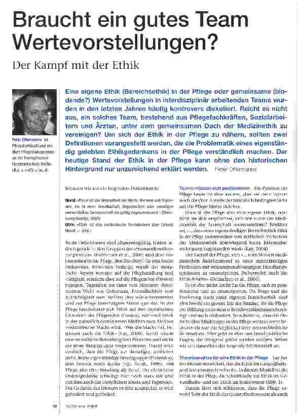 Vorschauseite 1: Braucht ein gutes Team Wertevorstellungen?