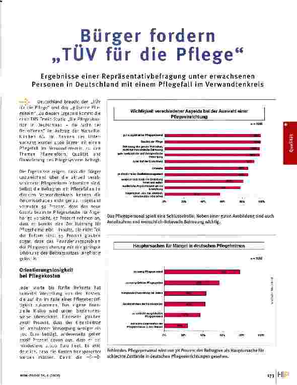 Vorschauseite 1: Bürger fordern TÜV für die Pflege