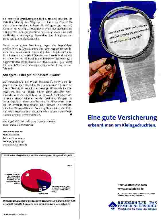 Vorschauseite 3: Bürger fordern TÜV für die Pflege