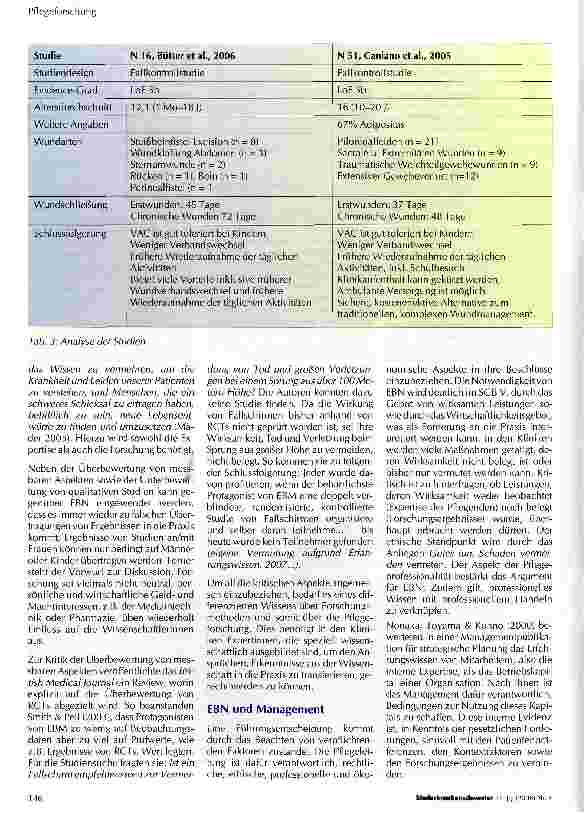 Vorschauseite 5: Evidence-based Nursing (EBN) als wichtiger Baustein der pflegerischen Entscheidung EBN und seine Bedeutung für Pflegeentwicklung und fürPflegemanagement
