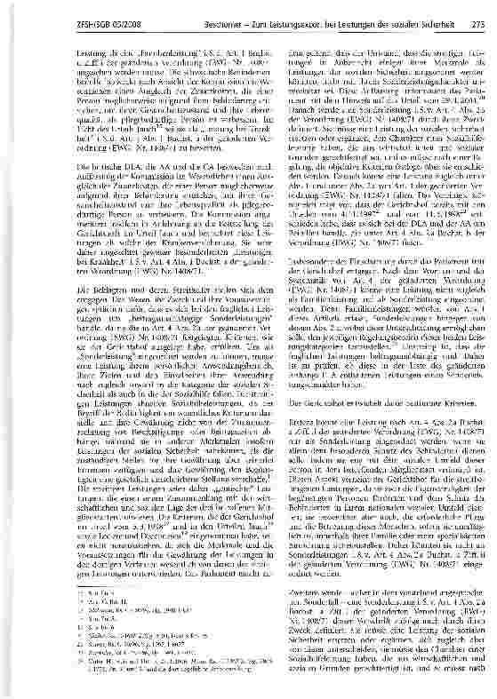 Vorschauseite 4: Zum Leistungsexport bei Leistungen der sozialen Sicherheit und beitragsunabhängigen Sonderleistungen nach der VO (EWG) Nr. 1408/71