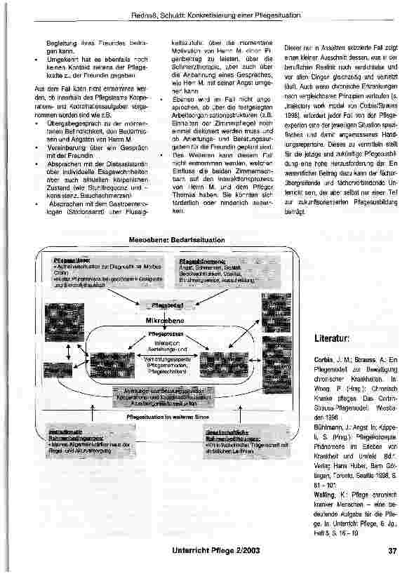 Vorschauseite 5: Konkretisierung einer Pflegesituation - als Grundlage für eine fächerverbindende Lernsituation