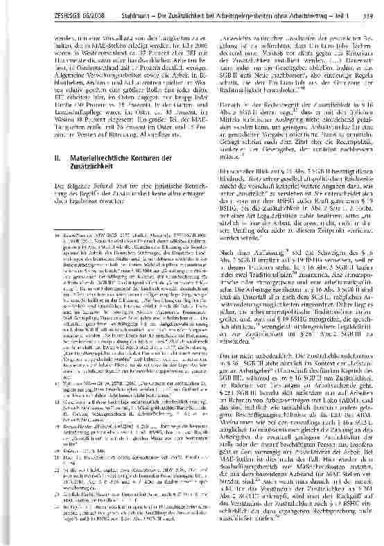 Vorschauseite 3: Die Zusätzlichkeit bei Arbeitsgelegenheiten ohne Arbeitsvertrag nach § 16 Abs. 3 SGB II - Teil 1