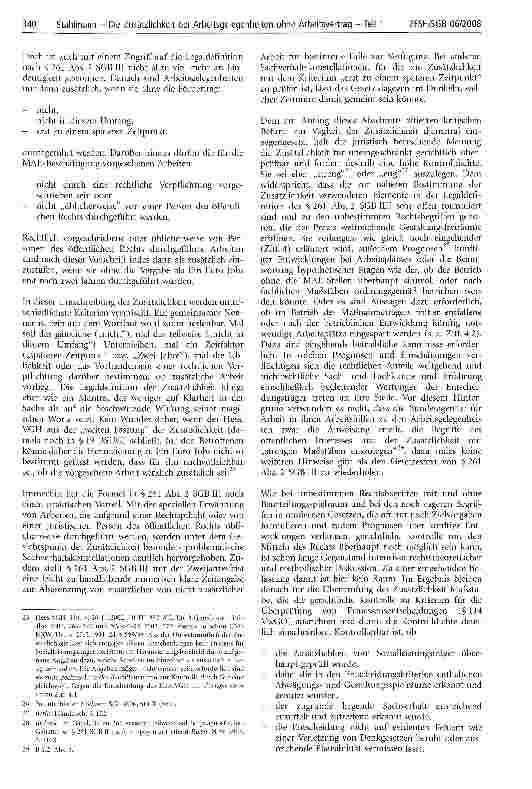 Vorschauseite 4: Die Zusätzlichkeit bei Arbeitsgelegenheiten ohne Arbeitsvertrag nach § 16 Abs. 3 SGB II - Teil 1