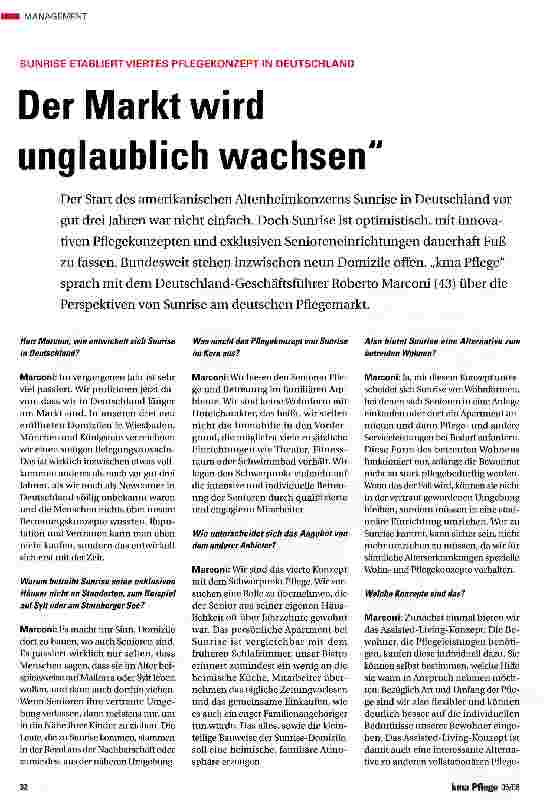 Vorschauseite 1: Der Markt wird unglaublich wachsen