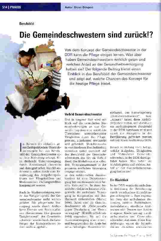 Vorschauseite 1: Die Gemeindeschwestern sind zurück!?
