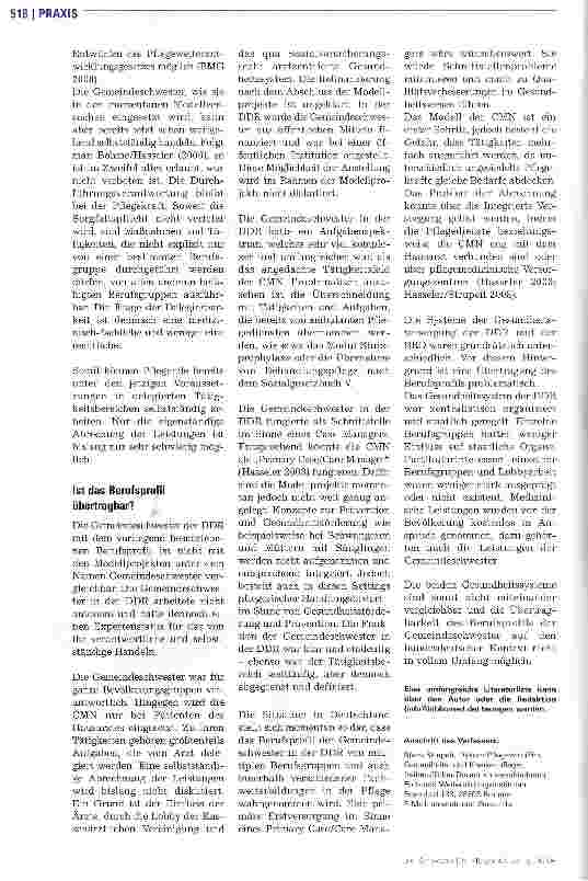 Vorschauseite 5: Die Gemeindeschwestern sind zurück!?