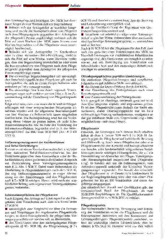 Vorschauseite 2: Das Gesetz zur strukturellen Weiterentwicklung der Pflegeversicherung