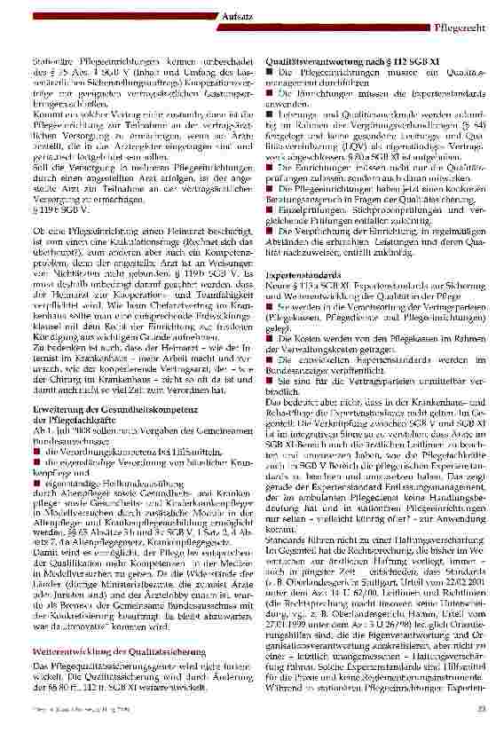 Vorschauseite 5: Das Gesetz zur strukturellen Weiterentwicklung der Pflegeversicherung