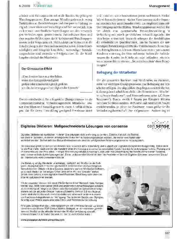 Vorschauseite 2: Changemanagement im Krankenhaus