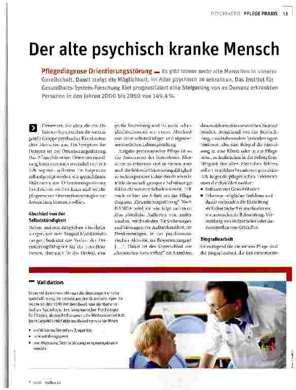 Vorschauseite 1: Der alte psychisch kranke Mensch