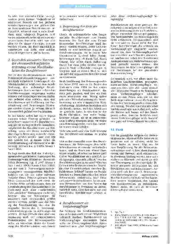 Vorschauseite 4: Überlegungen zum vermehrten Einsatz ehrenamtlicher BetreuerKonkurrenz der Berufsbetreuer mit den ehrenamtlichen Betreuern