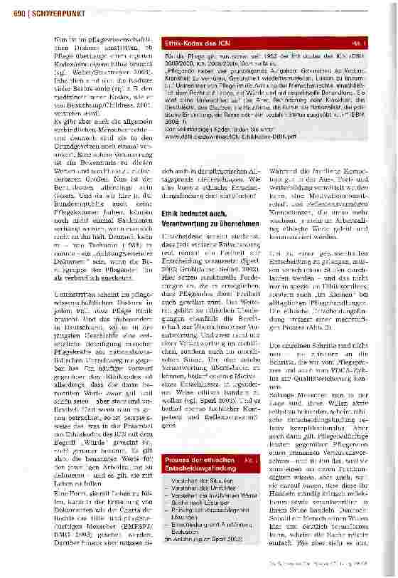 Vorschauseite 3: Ethik im Pflegealltag Wenn Pflegehandeln zum ethischen Dilemma wird