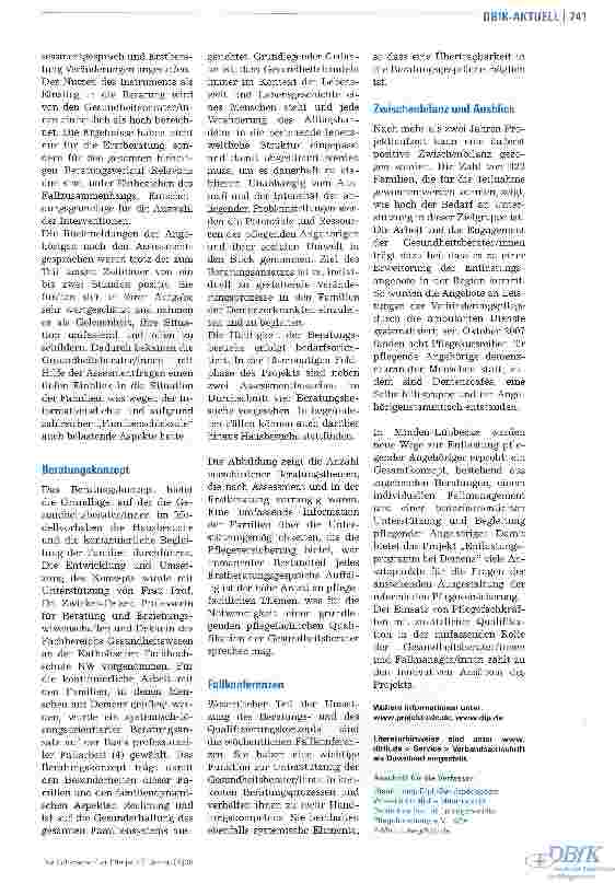 Vorschauseite 3: Neue Wege zur Entlastung pflegender Angehöriger