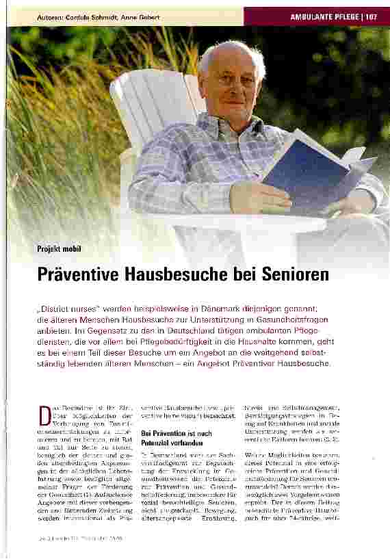 Vorschauseite 1: Präventive Hausbesuche bei Senioren