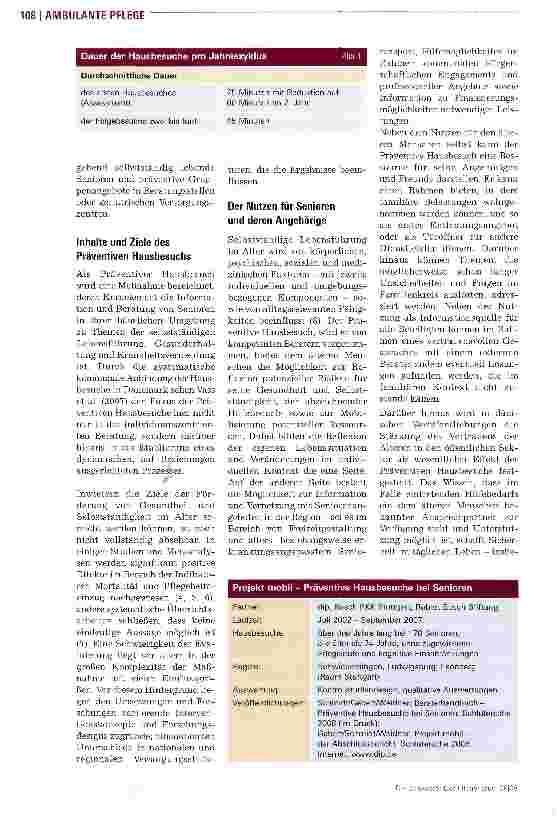 Vorschauseite 2: Präventive Hausbesuche bei Senioren