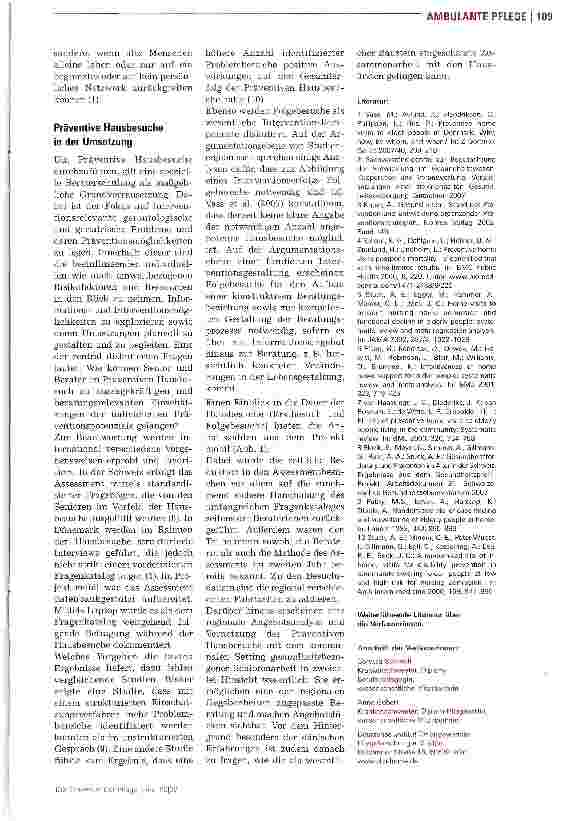 Vorschauseite 3: Präventive Hausbesuche bei Senioren