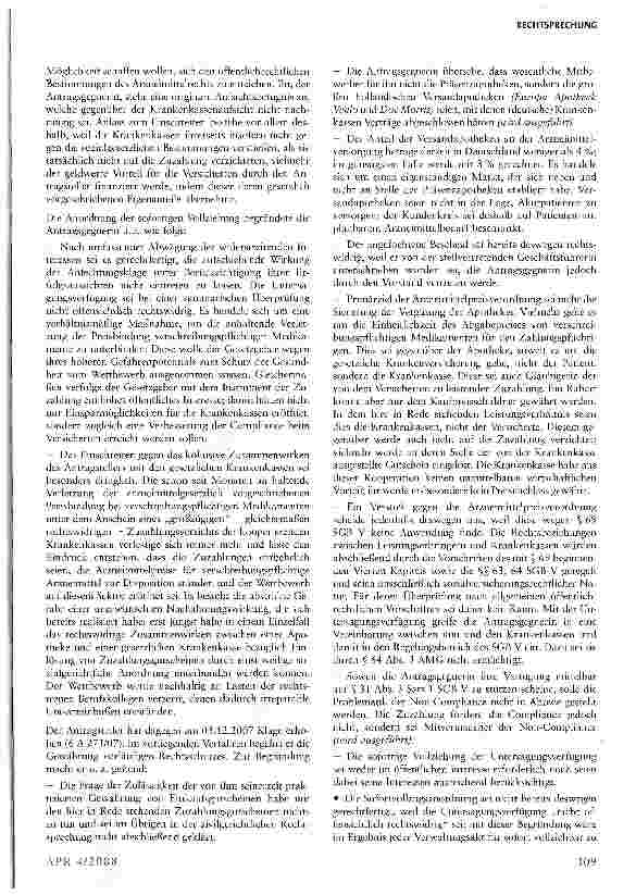 Vorschauseite 2: Ausgabe und Einlösen von Zuzahlungsgutscheinen verstößt gegen die Arzneimittelpreisverordnung