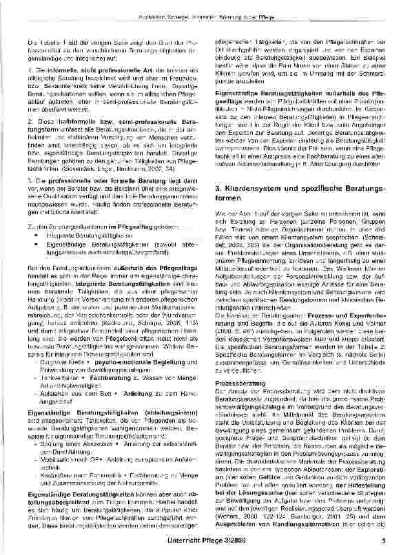 Vorschauseite 2: Beratung in der Pflege - zukunftsorientierte Aufgaben für Pflegefachkräfte