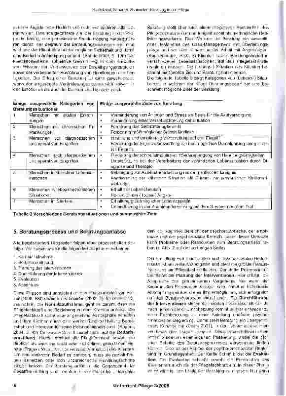 Vorschauseite 5: Beratung in der Pflege - zukunftsorientierte Aufgaben für Pflegefachkräfte