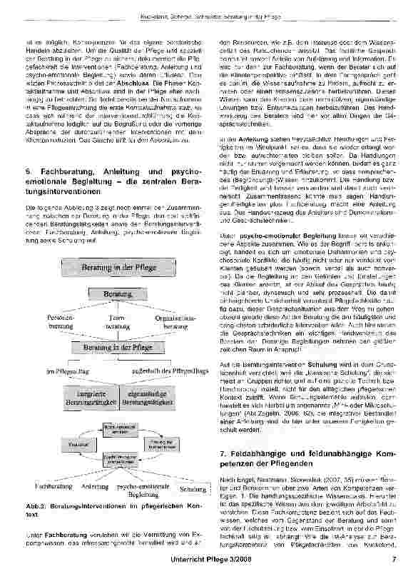 Vorschauseite 6: Beratung in der Pflege - zukunftsorientierte Aufgaben für Pflegefachkräfte