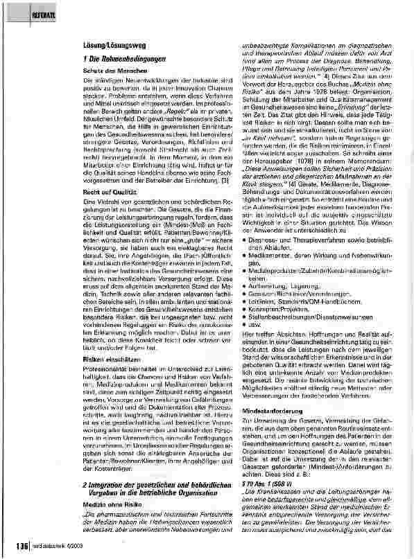 Vorschauseite 2: Neueinrichtung eines Unternehmens am Beispiel einer PflegeeinrichtungWelche Bedeutung haben MPG und andere Rechtslagen?
