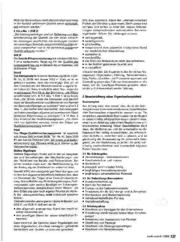 Vorschauseite 3: Neueinrichtung eines Unternehmens am Beispiel einer PflegeeinrichtungWelche Bedeutung haben MPG und andere Rechtslagen?