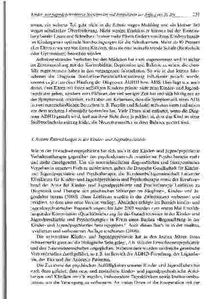 Vorschauseite 5: Kinderund jugendpsychiatrische Brennpunkte und Perspektiven am Anfang des 21. Jahrhunderts
